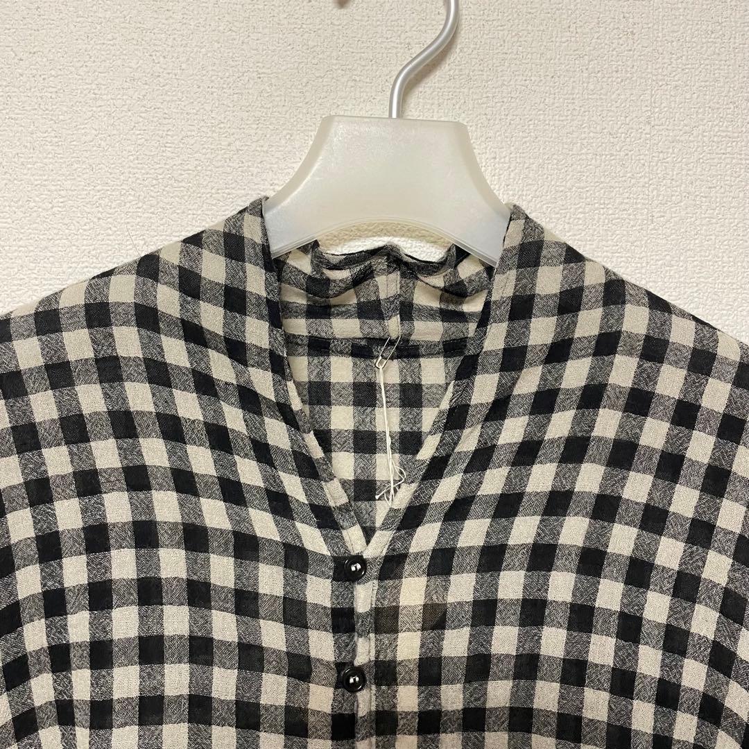 Jurgen Lehl ババグーリ チェック Aラインチュニックシャツ - トップス