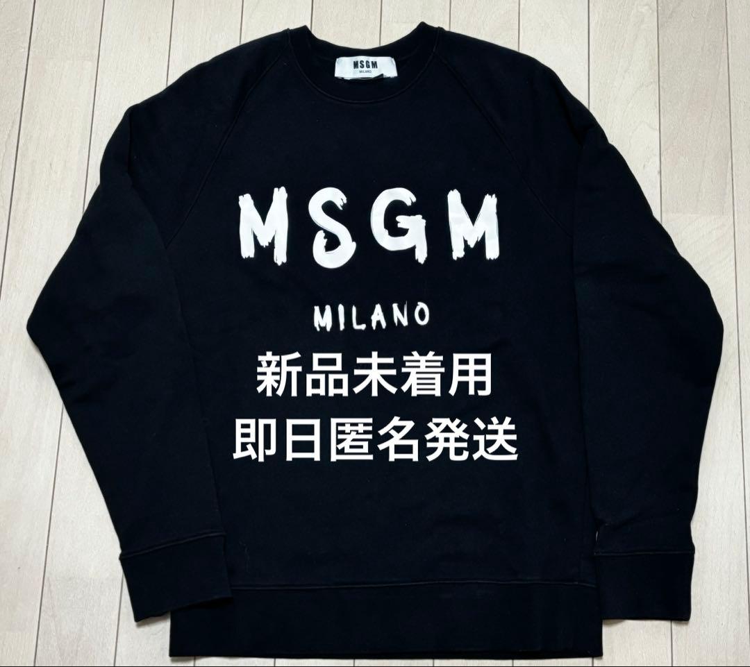 新品 MSGM ブラッシュロゴ　スウェットトレーナー XS レディース MSGM（エムエスジーエム） トレーナー スウェット 「NEW」MSGM
