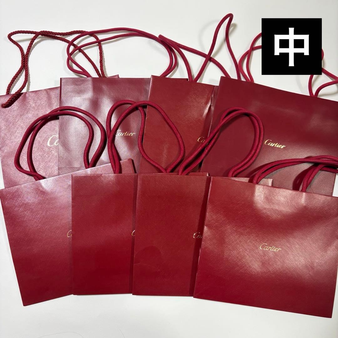 カルティエ ショッパー 紙袋 36枚セット まとめ売り 大 中 小 サイズ