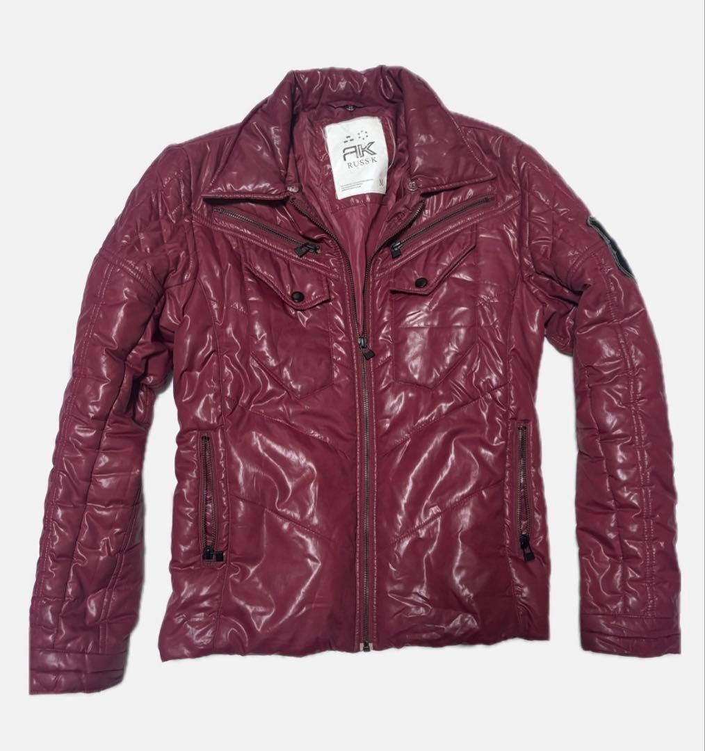 y2k archive お兄系 00s ダウンジャケット ワインレッド 光沢 - メルカリ