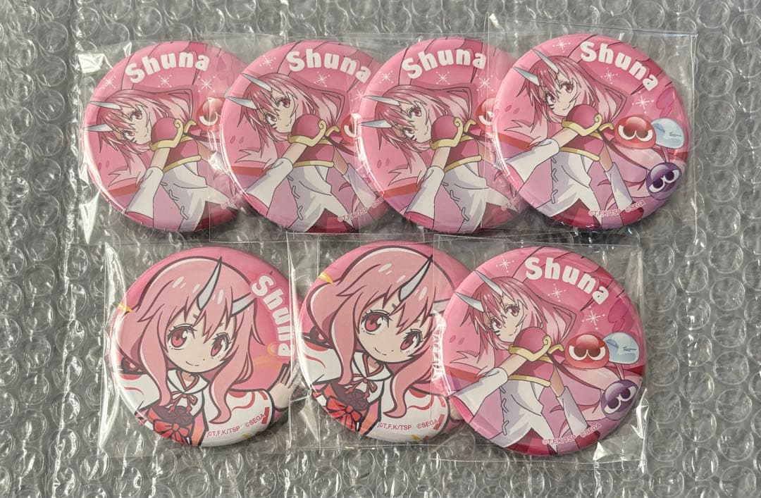 転生したらスライムだった件 ぷよぷよ TSUTAYA 缶バッジ シュナ 7点