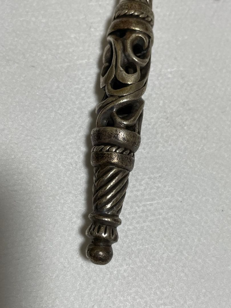 クロムハーツ スモールローラー タガー付き キーリング 49.49g 925