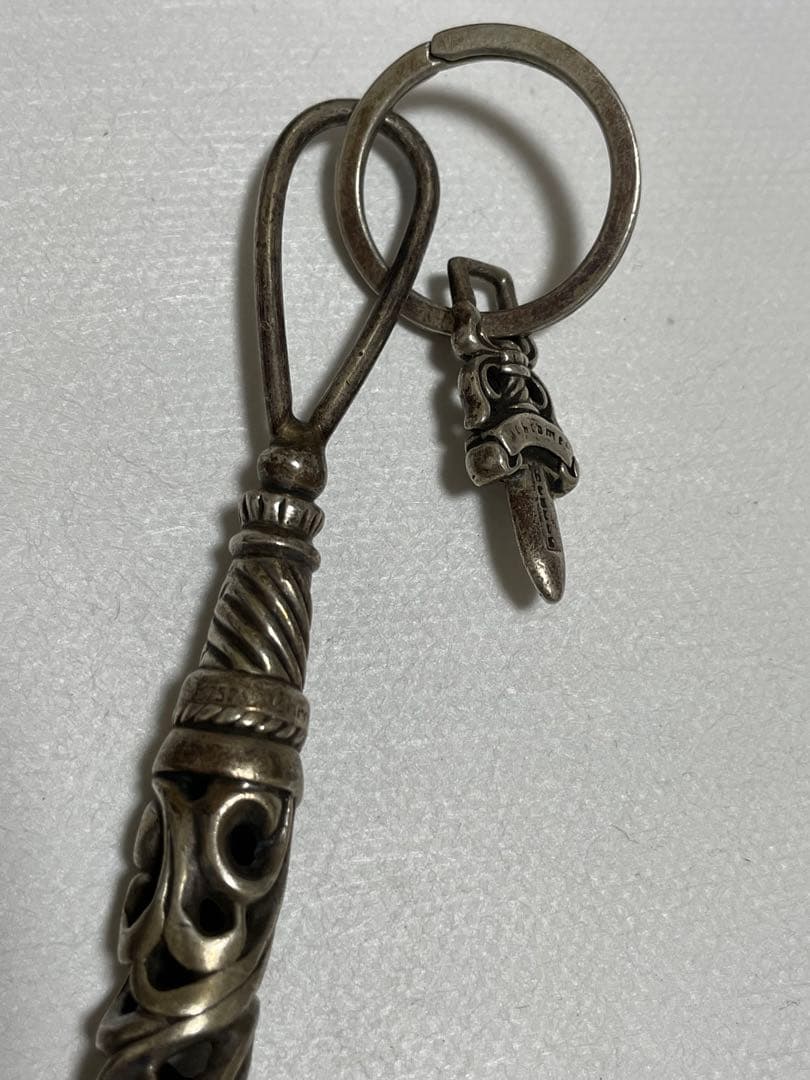 クロムハーツ スモールローラー タガー付き キーリング 49.49g 925