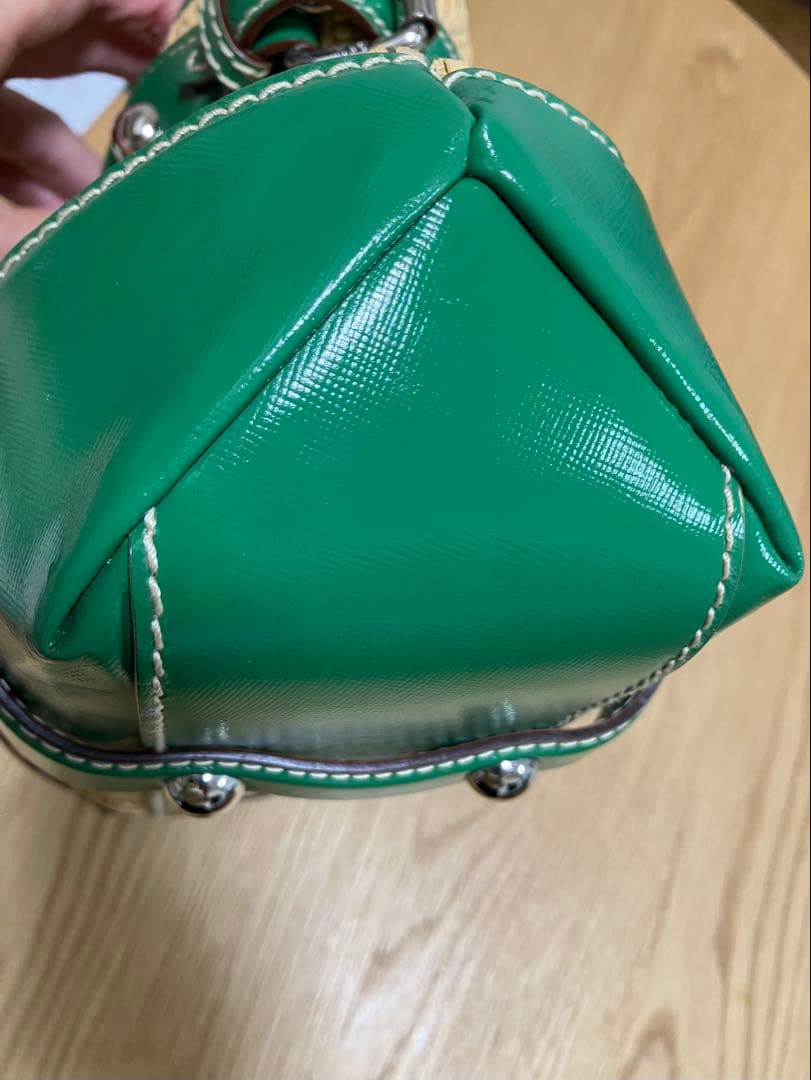 希少】ドルチェアンドガッパーナ D＆G カゴバック グリーンの通販｜www