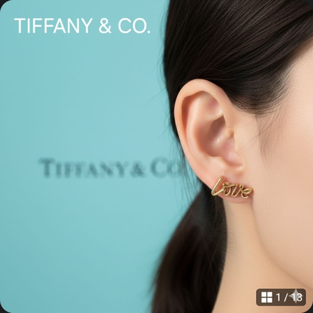 希少✨ ティファニー ピアス パロマ・ピカソ グラフィティ ラブ K18YG