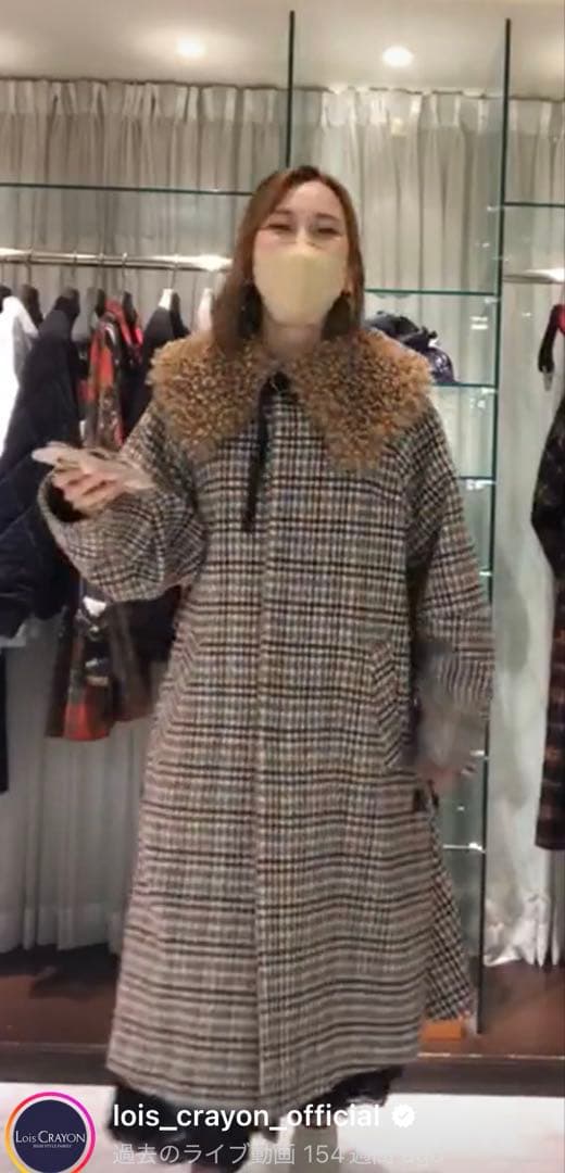 ら*ず様 ロイスクレヨン　ウールコート　取り外し可能プードルファー付き ら*ず様 ロイスクレヨン ウールコート 取り外し可能プードルファー付き