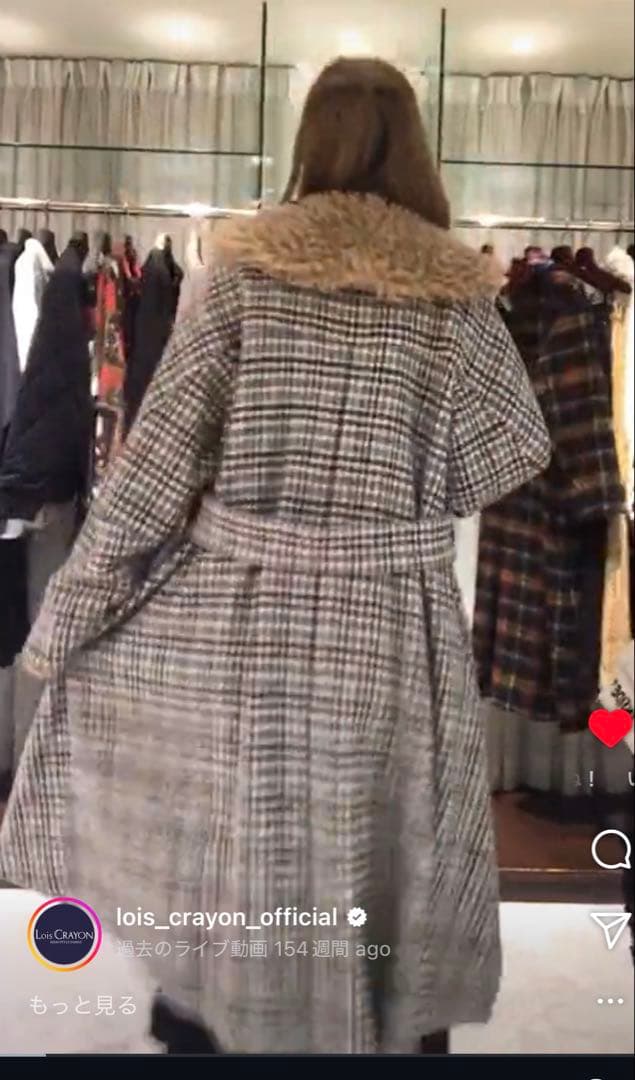 ら*ず様 ロイスクレヨン ウールコート 取り外し可能プードルファー付き