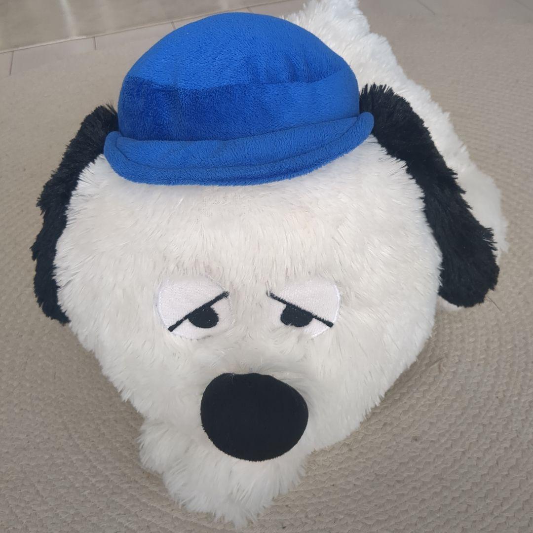 SNOOPY オラフ】特大サイズ犬のぬいぐるみ 青い帽子付き全長約64cm