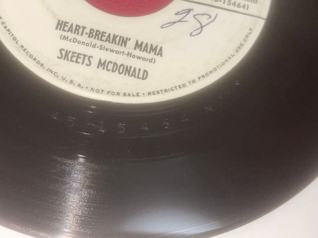 極希少】1956年オリジナル盤Skeets McDonald プロモ 7インチ - メルカリ