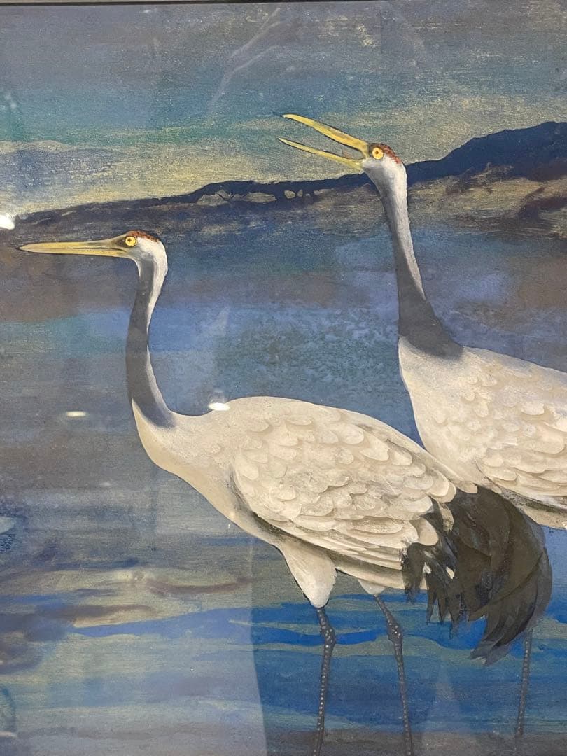 ◇稗田一穂◇作品名 鶴鳴◇10号◇絵画