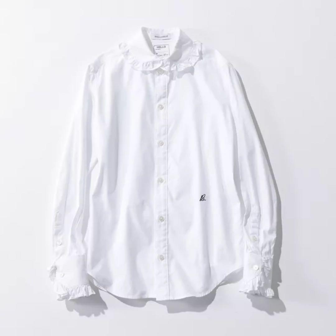 MADISONBLUE マディソンブルー ラウンドカラー フリル シャツ 02