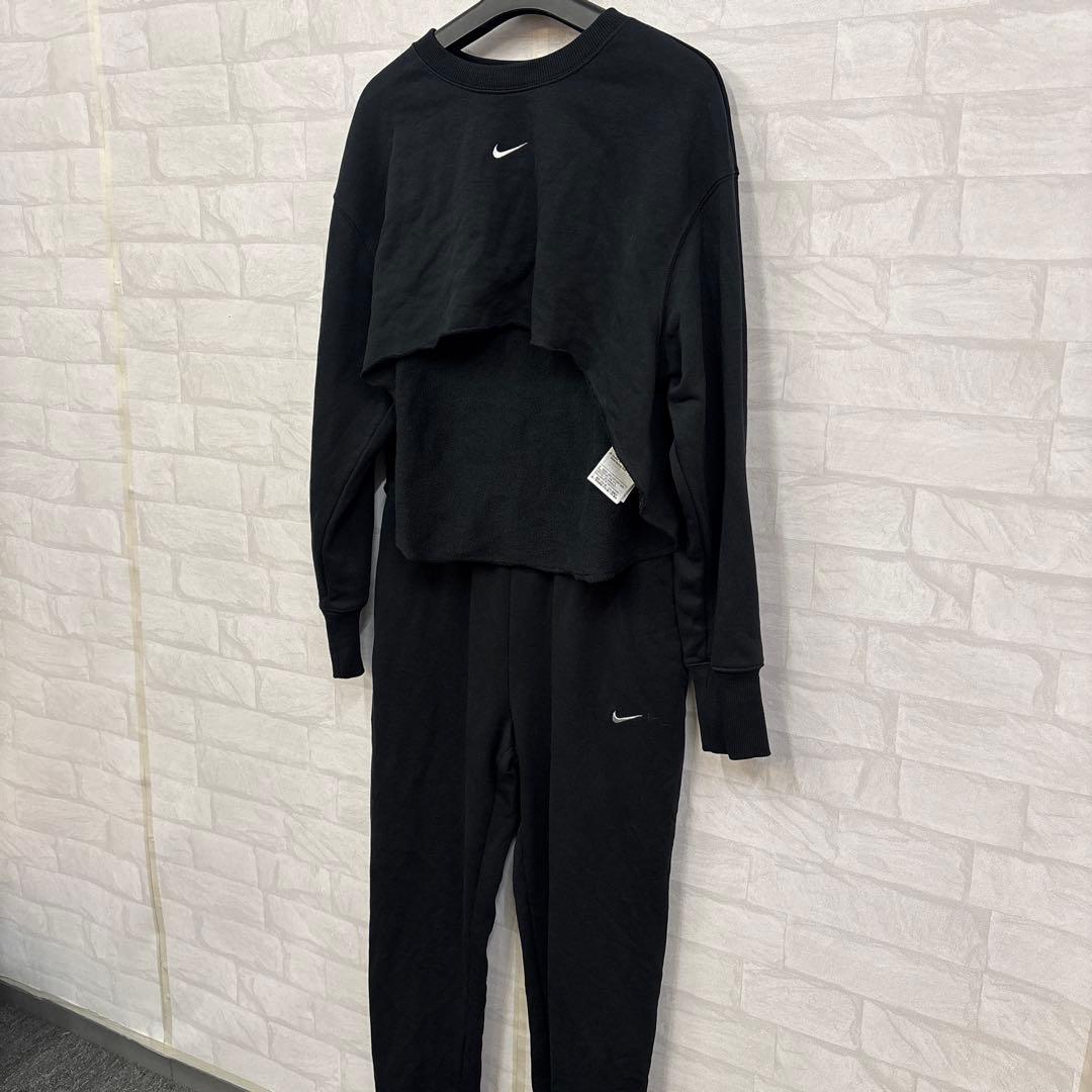 即決 新品 タグ付き NIKE ナイキ スウェット セットアップ ブラック