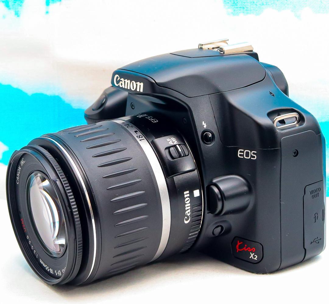 キャノン Canon Kiss x2⭐️一眼レフ⭐️スマホに転送⭐️初心者の方に キャノン Canon Kiss x2⭐️スマホに転送♪⭐️初心者おすすめ