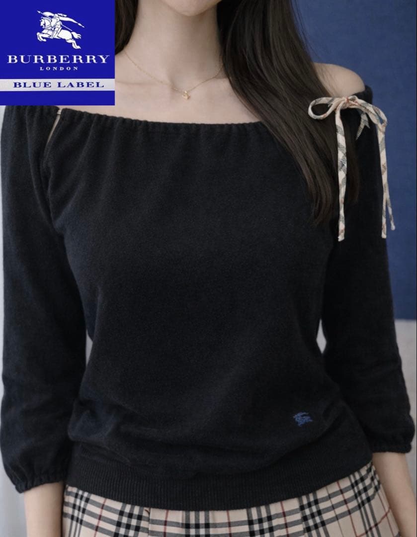 BURBERRY LONDON archive ノバチェック オフショル 七分丈 - メルカリ