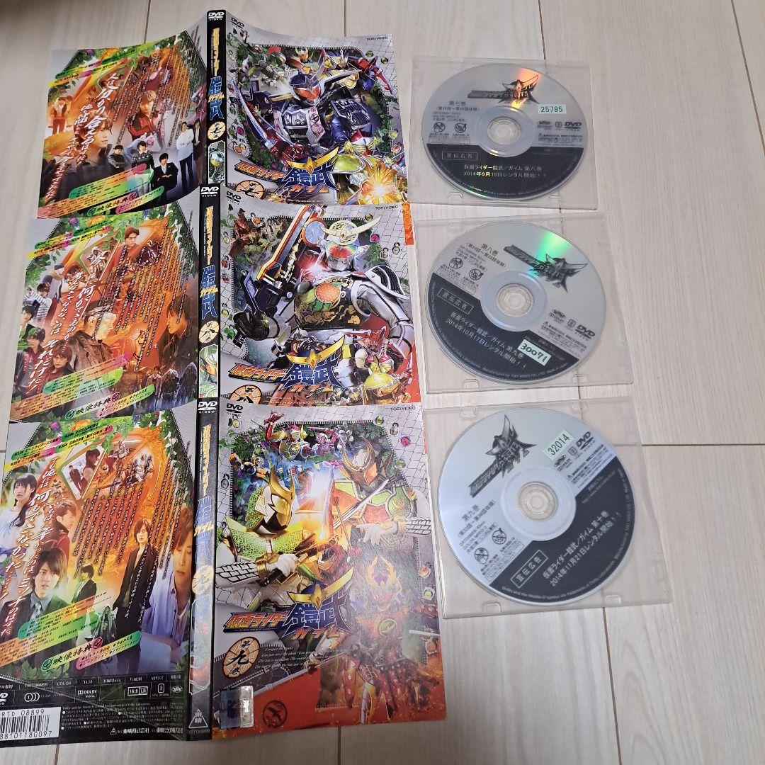 仮面ライダー鎧武 DVD全12巻セット レンタル落ち レンタルアップ