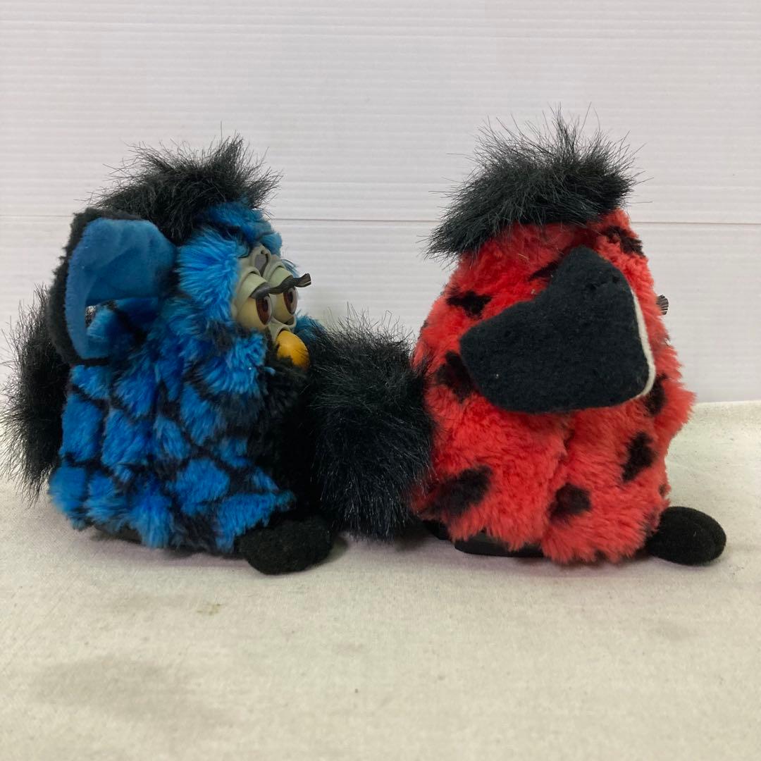 TOMY トミー 初代ファービー 1999年 ブルー×ブラック レッド×ブラック