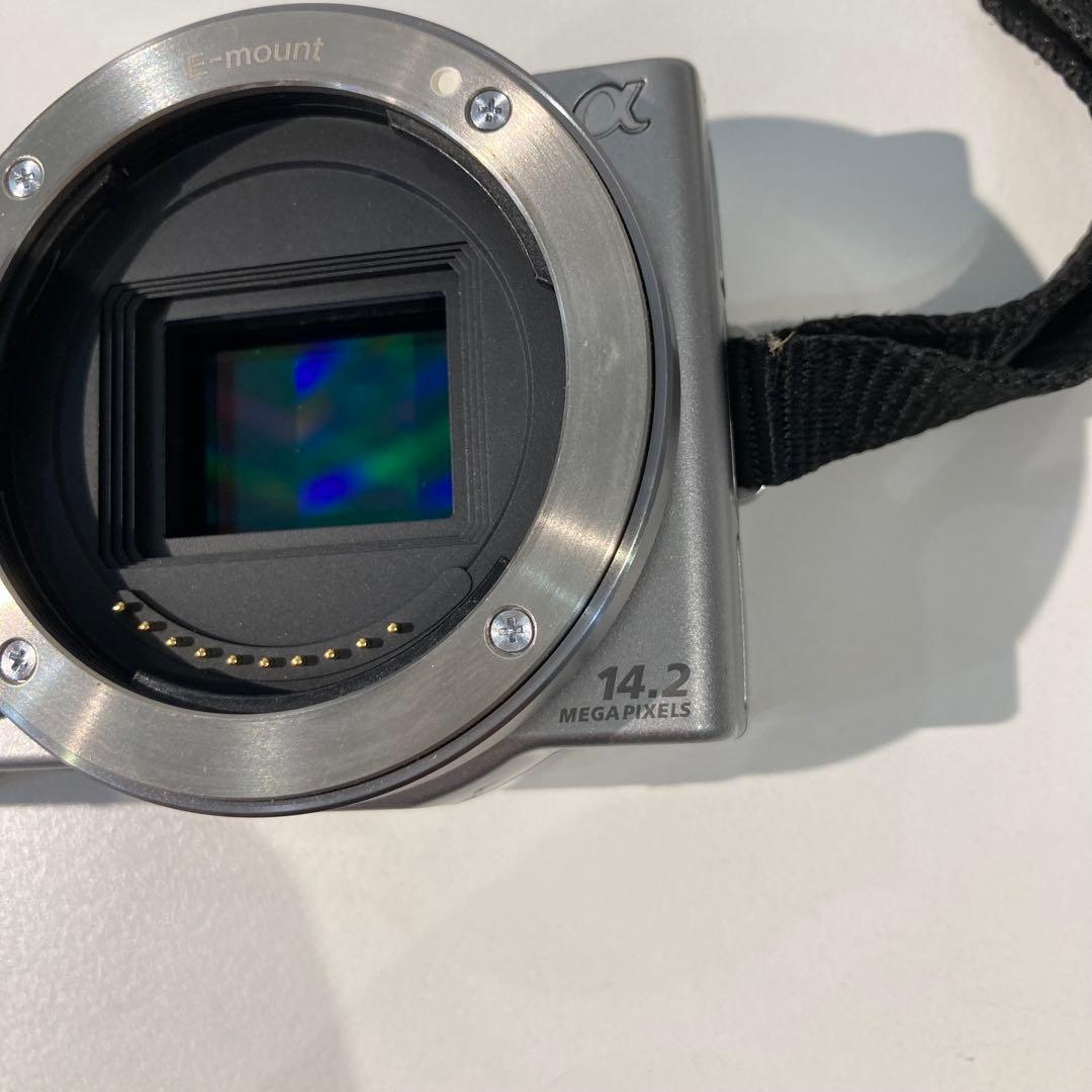 s1799 SONY α ミラーレスカメラ シルバー 充動作未確認 アルファ