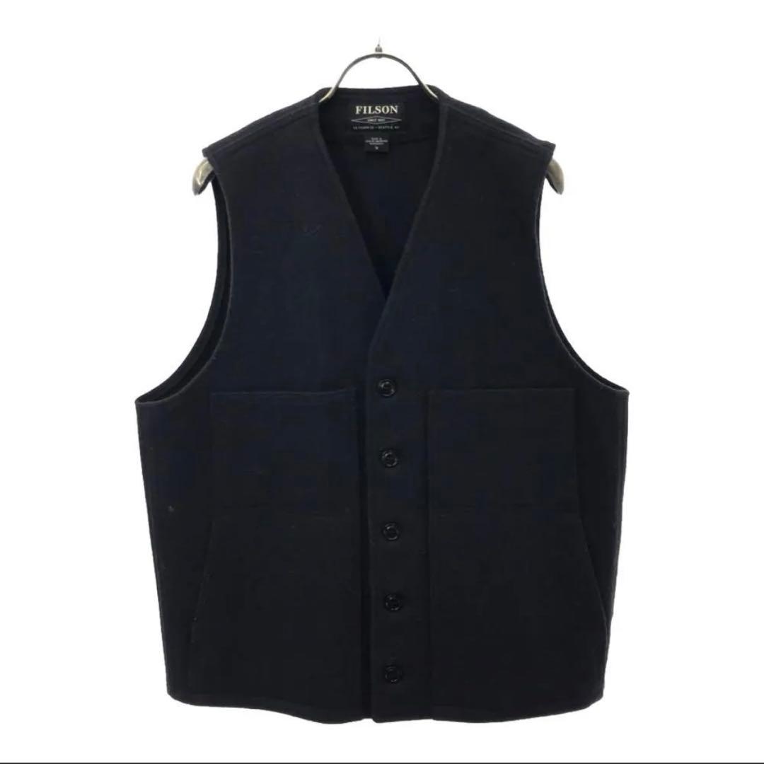 FILSON フィルソン USA製 マッキーノウール ベスト M ネイビー FILSON（フィルソン）MACKINAW WOOL VEST（マッキーノウールベスト