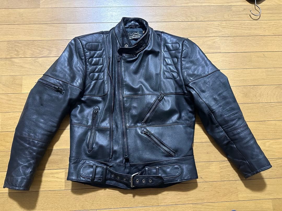 HARLEY DAVIDSON ライダースジャケット　 サイズ 42 中古・古着通販】HARLEY-DAVIDSON (ハーレーダビッドソン) エンボス