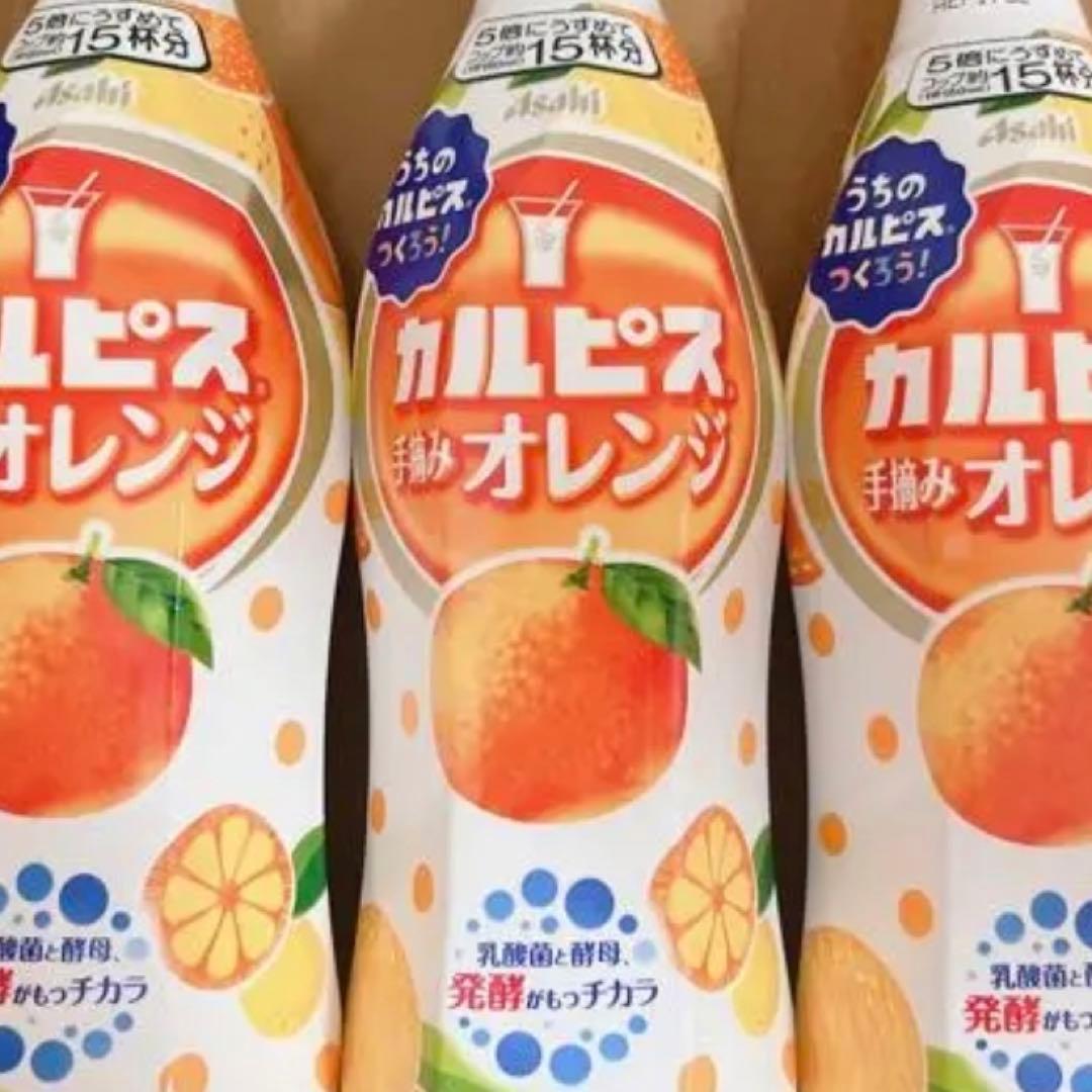 カルピス 手摘みオレンジ 470ml 12本入り1ケース - メルカリ