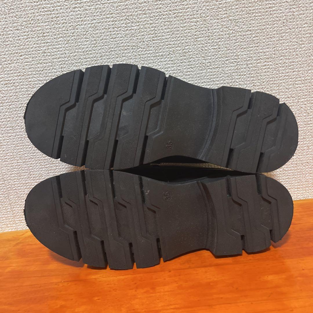 コルソローマ トラックソールビットローファー 22.5cm 靴 黒 ブラック