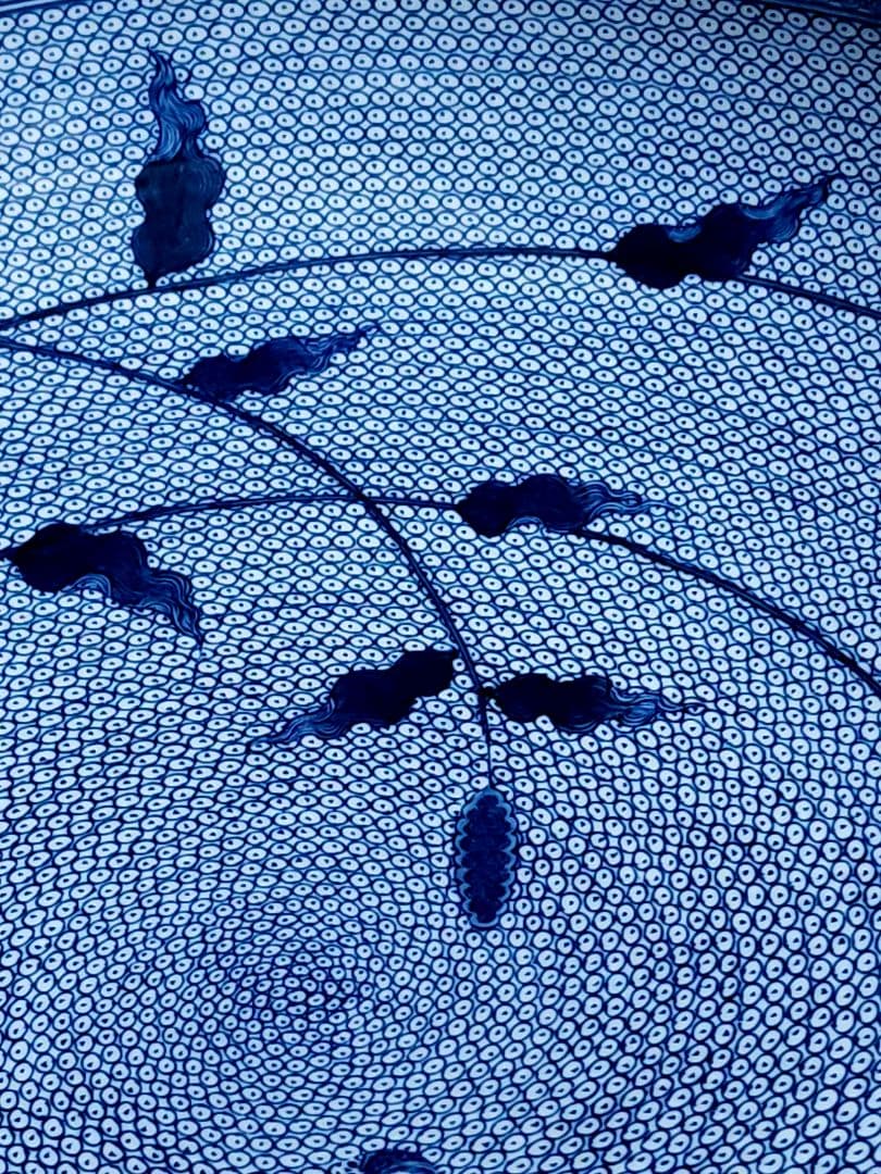 葉山有樹 細密画大鉢 古伊万里粟に鶉画銅鑼鉢 直径：約44.3cm - メルカリ