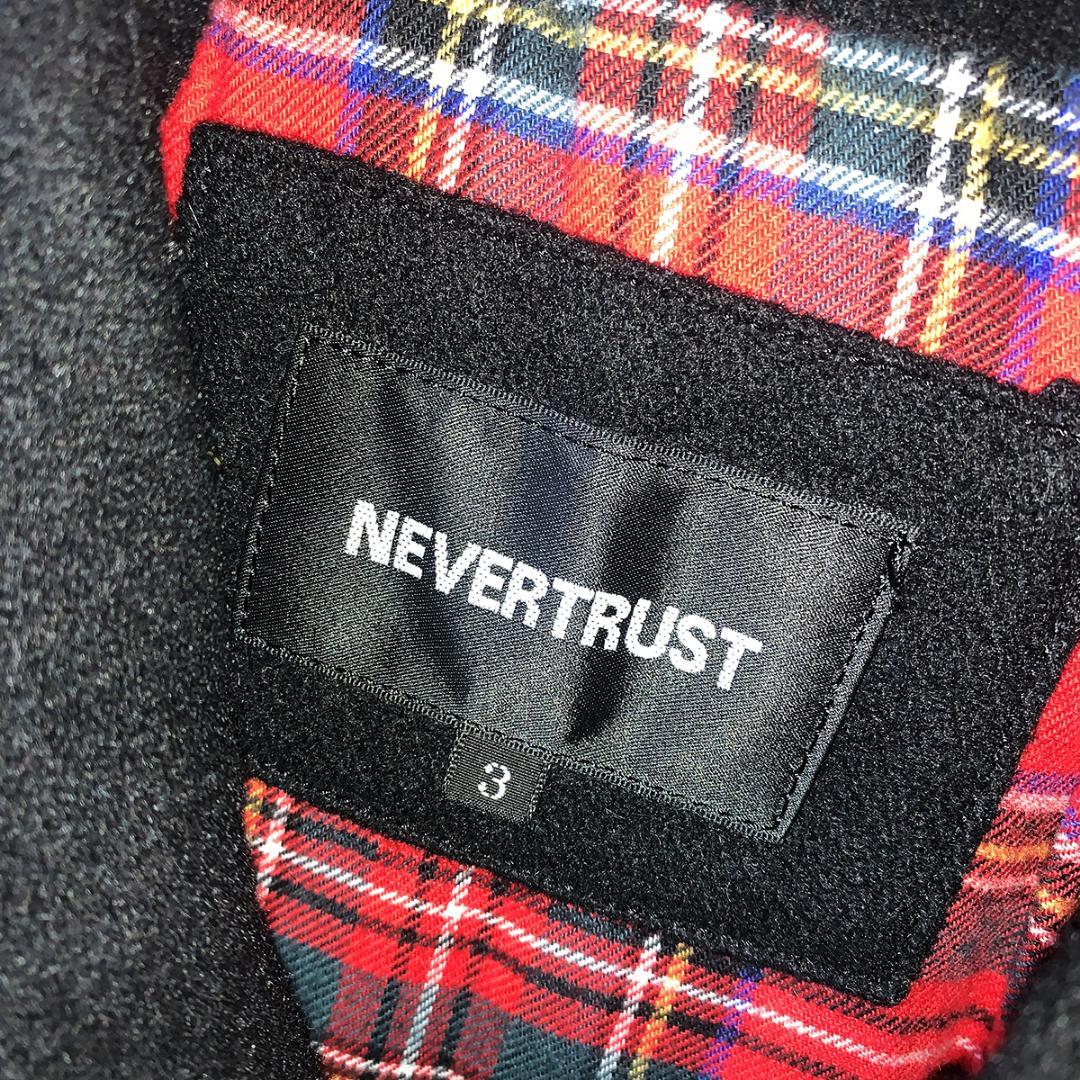 NEVERTRUST 裏地タータン ドンキージャケット 本革使用 モッズ パンク