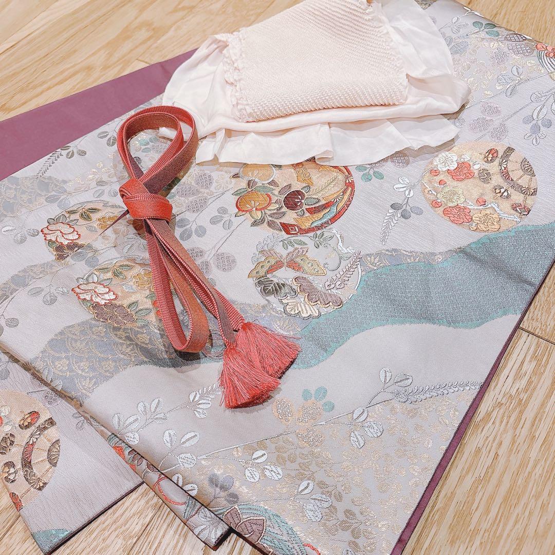 美品 正絹 訪問着 フルセット 一つ紋 裄65 蘇州 卒業式 入学式 結婚式