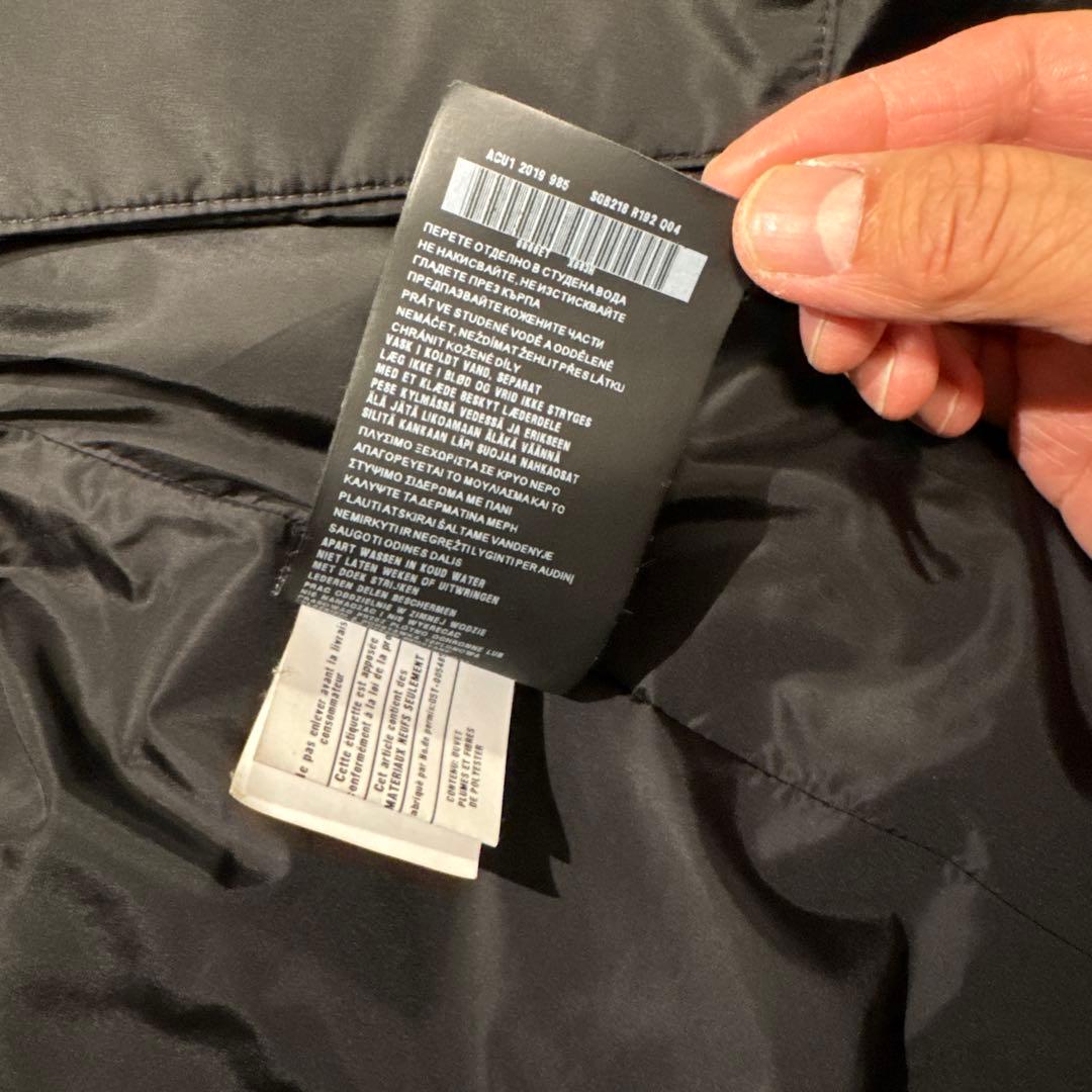 PRADA フード付きロングダウンジャケット 三角ロゴ SGB218 XL - メルカリ