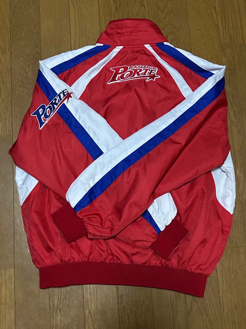 ポルテ 赤色 ストライプジャケット サイズ145 - メルカリ