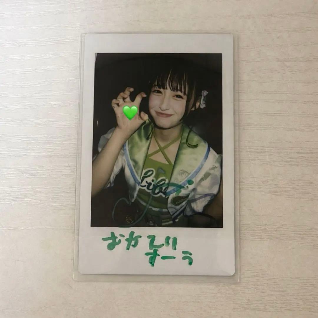 iLiFE! 若葉のあ チェキ コメント チア衣装 - メルカリ