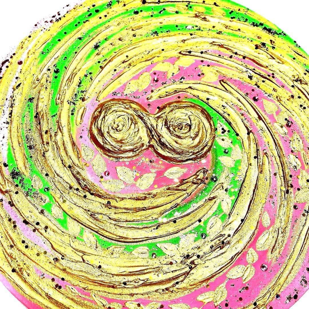 開運絵画 ソウルメイト 金の成る木 金箔 24金 龍神様 龍樹 インフィニティ