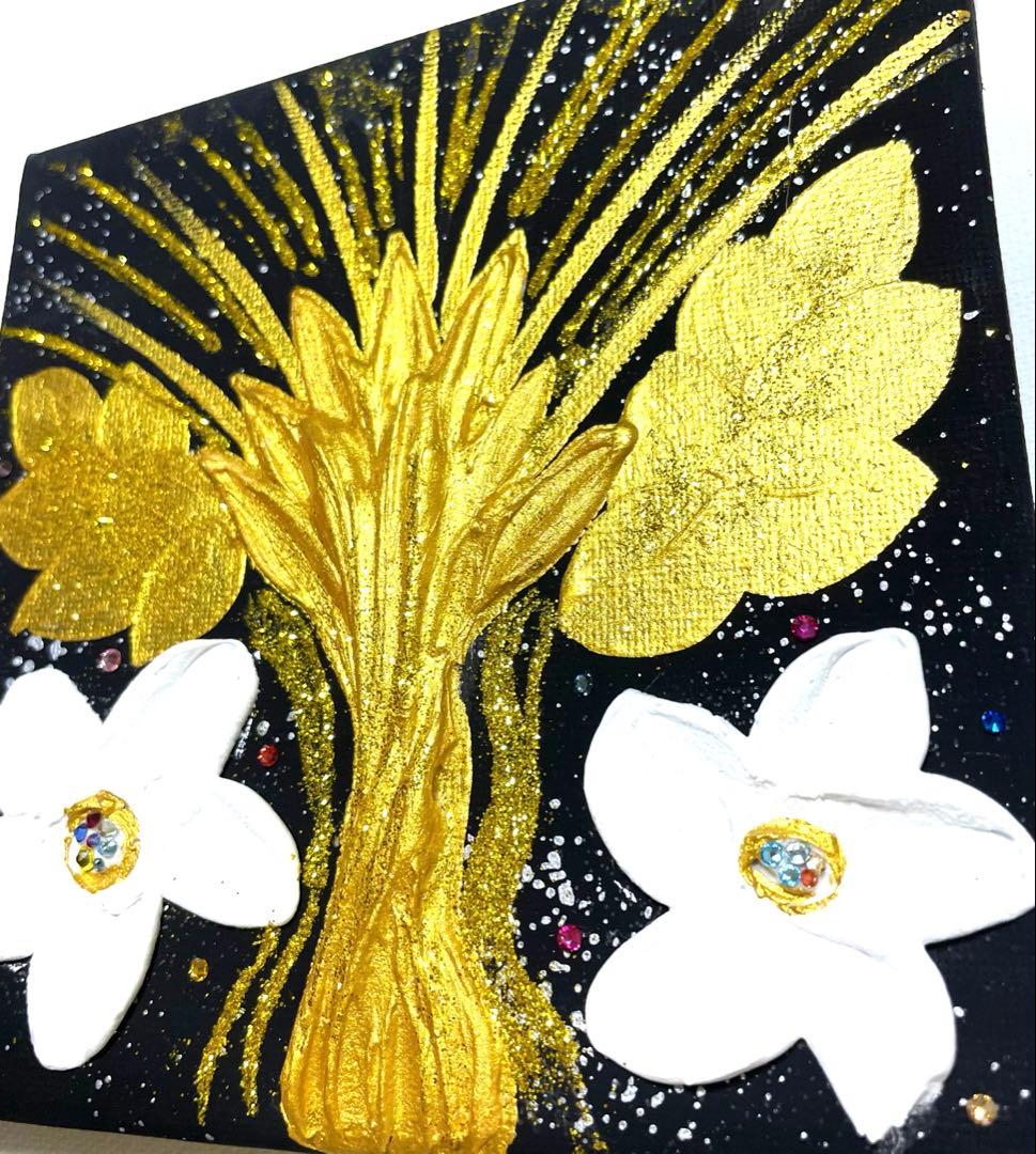 開運絵画 ソウルメイト 金の成る木 金箔 24金 龍神様 龍樹 インフィニティ