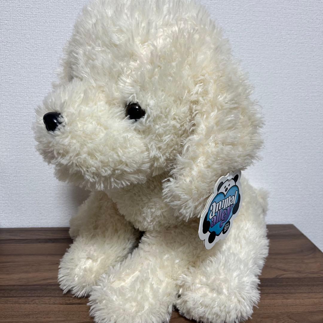 トイザらス】ふわふわホワイトドッグ ぬいぐるみ アニマルアレイ