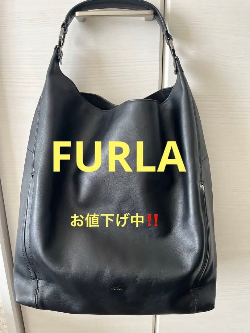 FURLA 黒 レザーハンドバッグ フルラ ハンドバッグ レディース ブランド FURLA FURLA 1927 レザー