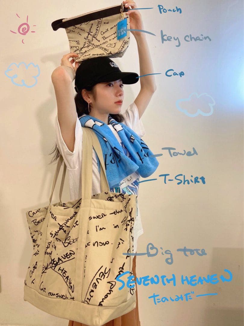 milet SEVENTH HEAVEN ビッグトートバッグ - メルカリ