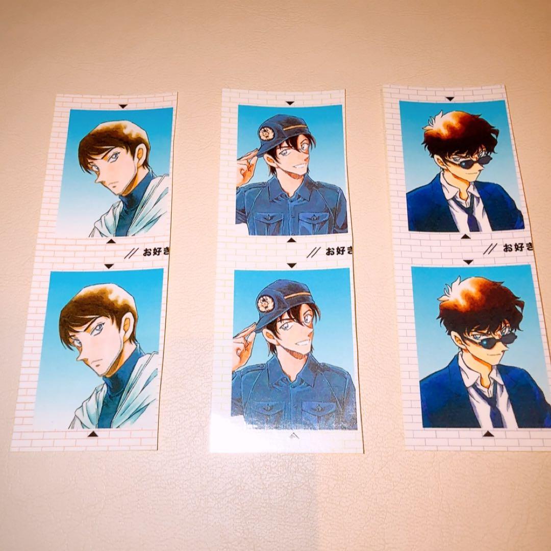 名探偵コナン 松田陣平 萩原研二 諸伏景光 証明写真風ステッカー 警察