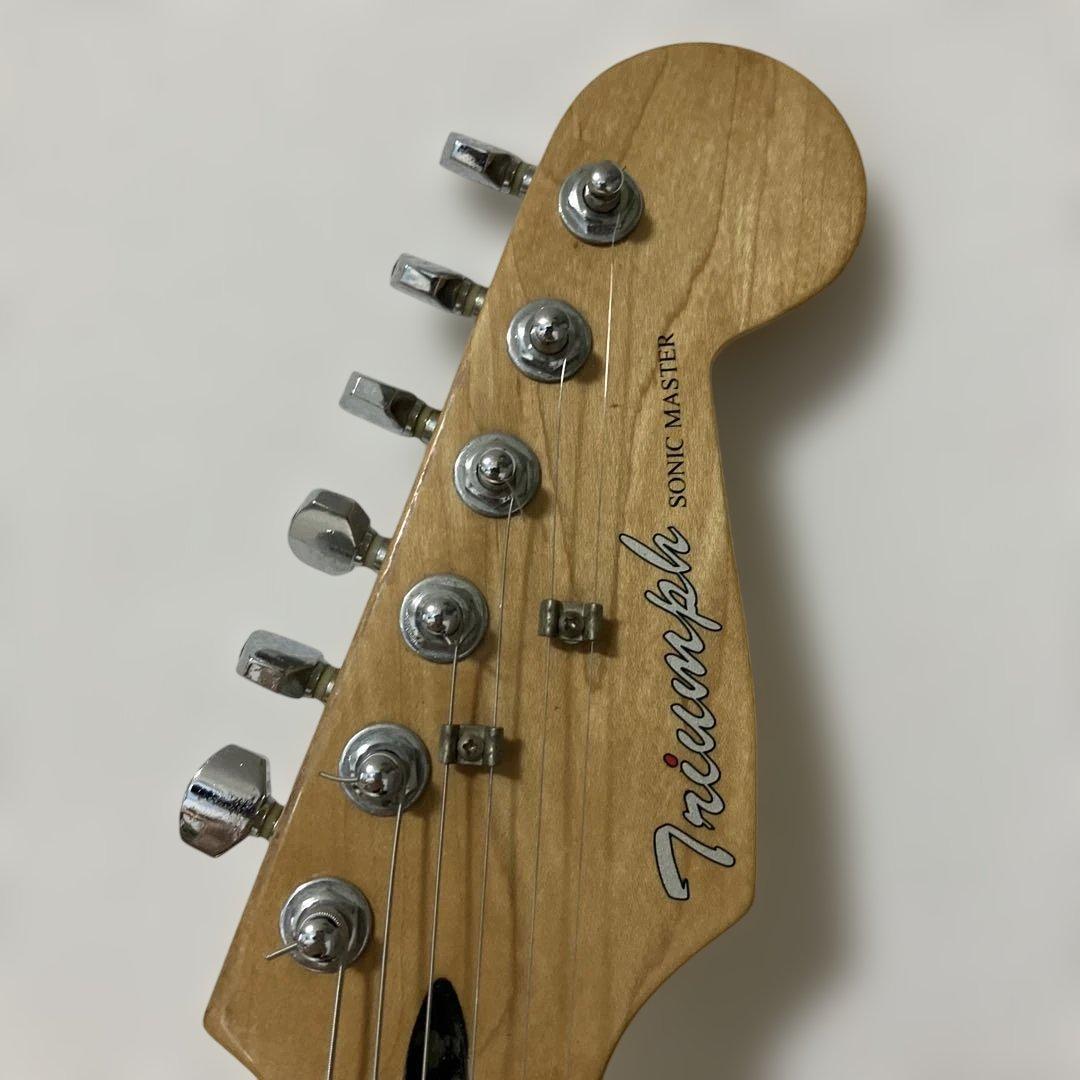 専用 超美品弦新品triumph ストラトキャスター。サンバーストメンテ済