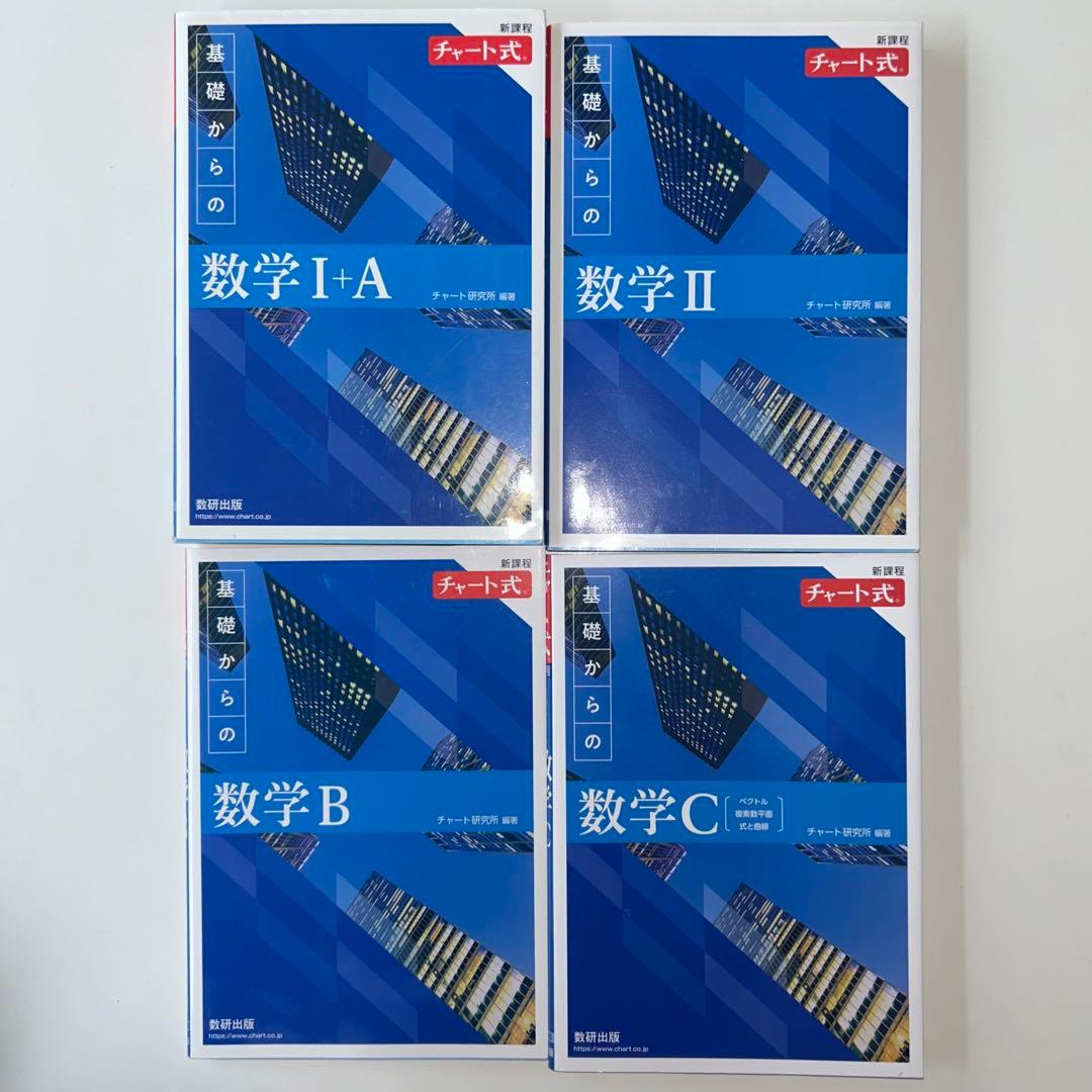 青チャート】新課程 チャート式 解法と演習 数学 I+A II B C セット