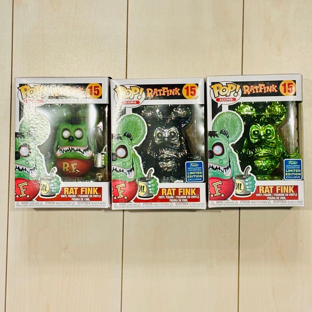 Funko Pop! Icons Rat Fink フィギュア 3体セット