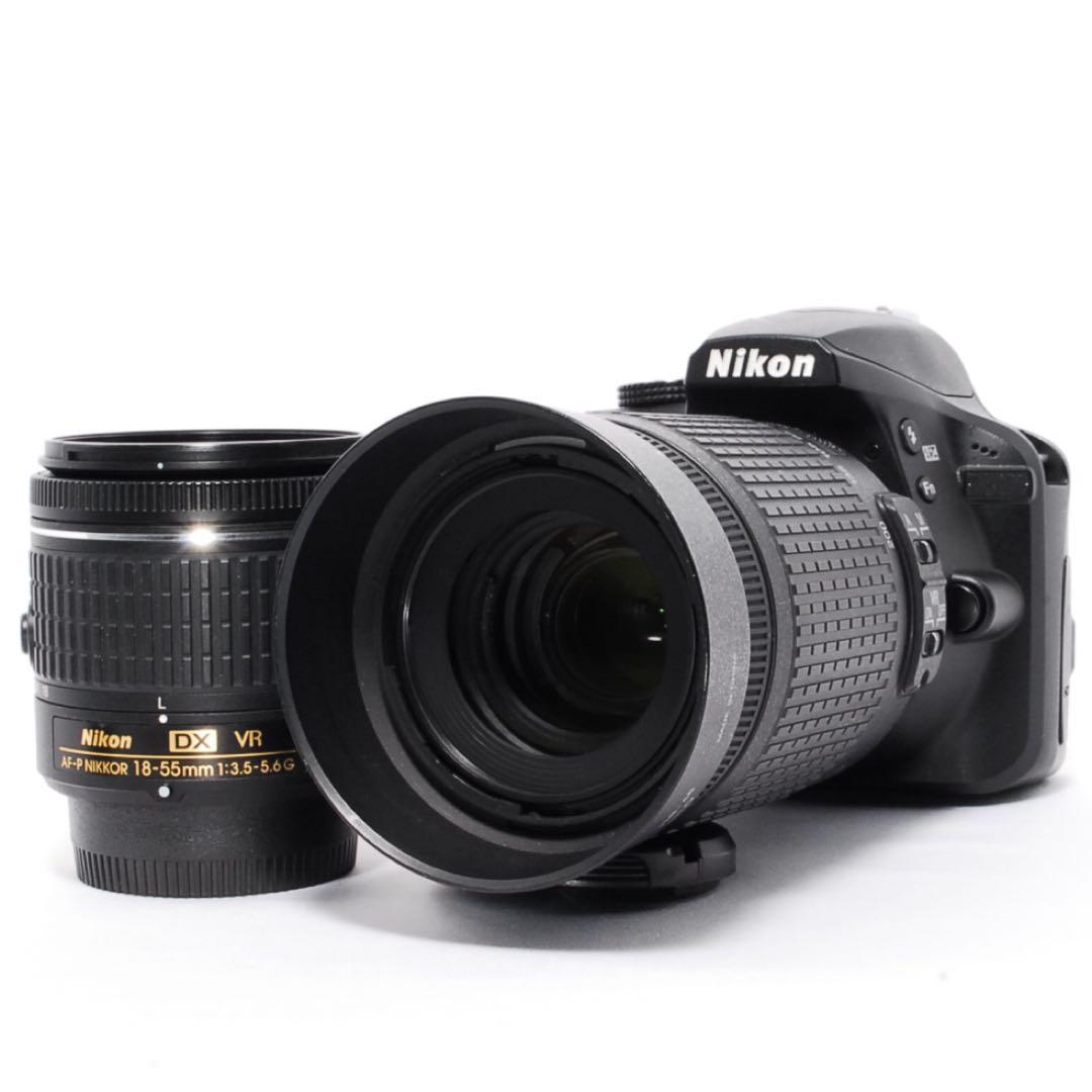 WiFiで楽々転送◇Nikon D3400◇AF-Pレンズ◇一眼レフカメラ◇美品