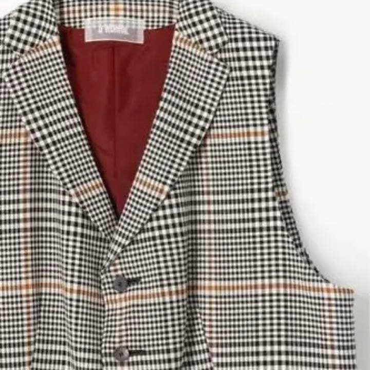 新品:52800円】TOMORROWLANDコットンポリエステル チェックジレ - メルカリ