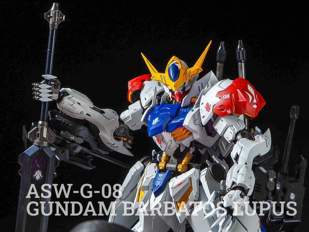 mg ガンダムバルバトスルプス 全塗装 完成品 パイロット塗装 ラスト