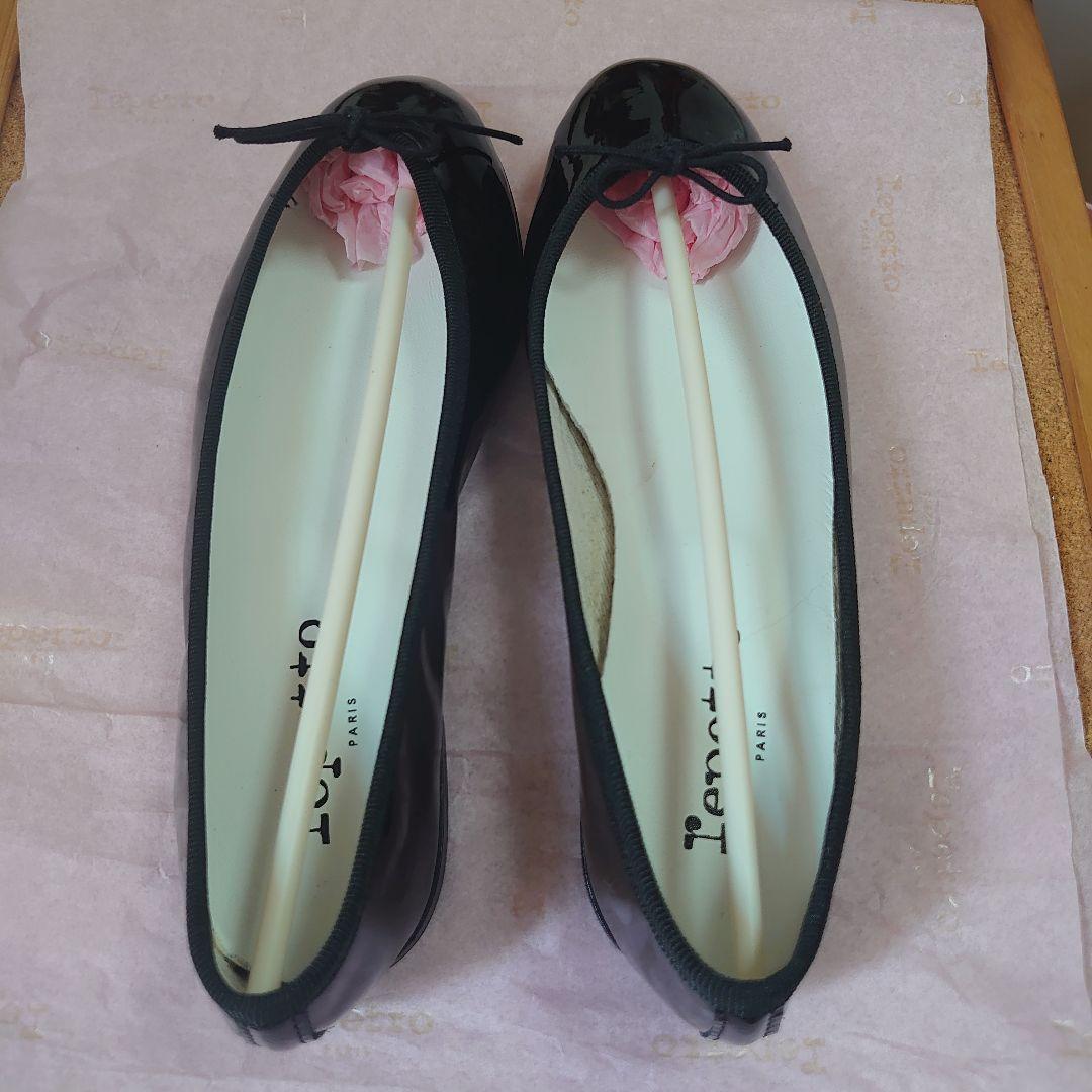 Repetto ブラック バレエシューズ　22.5cm 36サイズ　エナメル