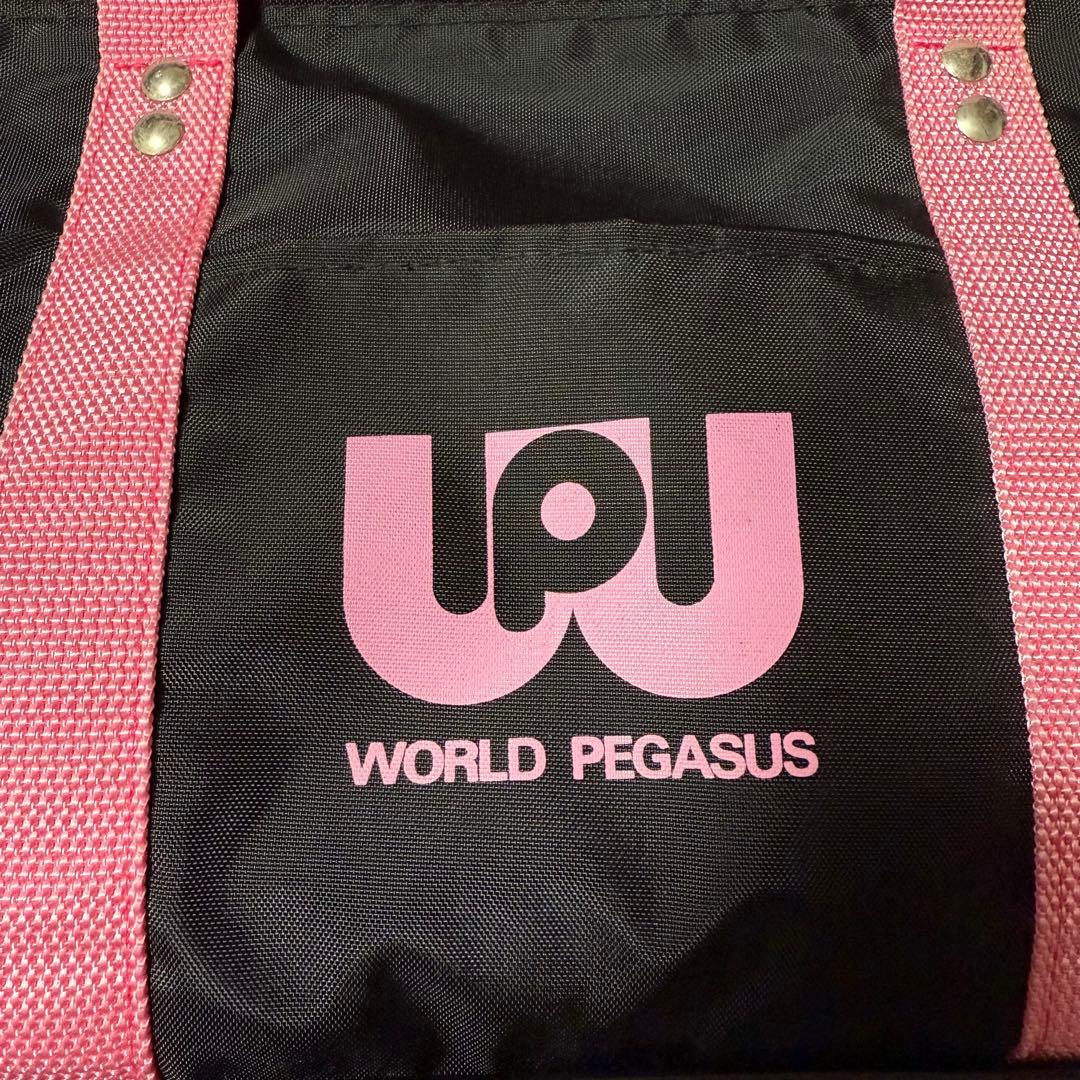 WORLD PEGASUS（ワッペ）スクバ【限定カラー黒×ピンク】 - メルカリ