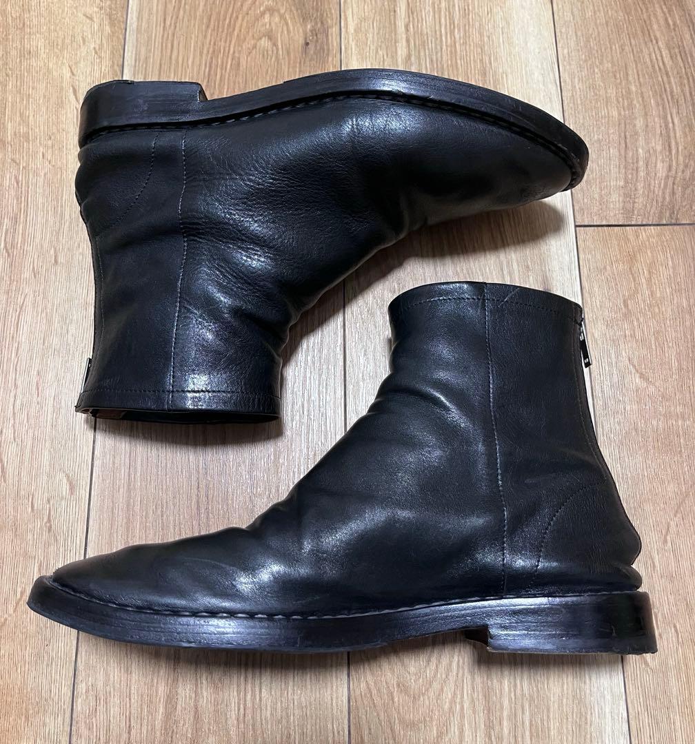 Maison Margiela バックジップブーツ 42 レザー ブラック