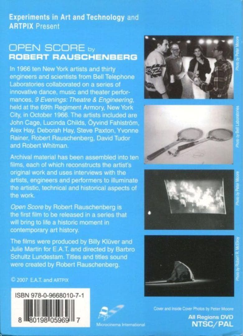 DVD Robert Rauschenberg - Open Score