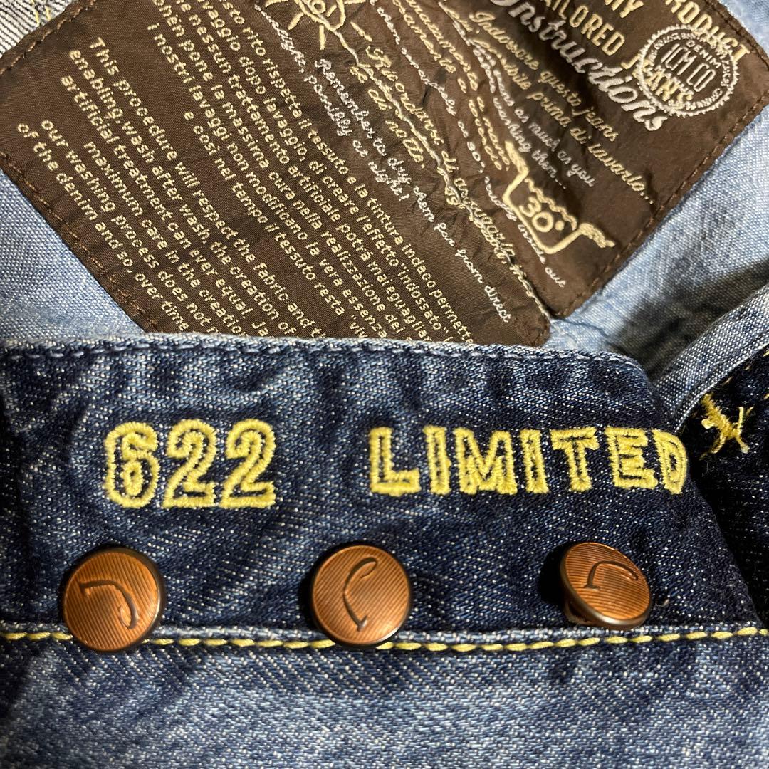 ヤコブコーエン 622 リミテッドエディション 30インチ ダメージデニム