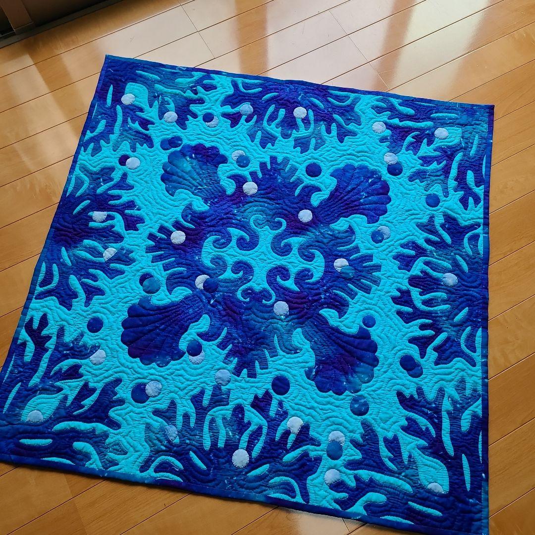 ハワイアンキルトタペストリー 海のキルト