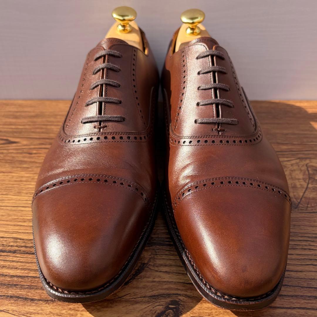 ユニオンインペリアル ストレートチップ 26.5cm ブラウン 内羽根 革靴